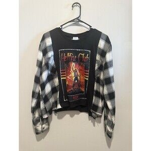 Reworked Upcycle Grunge Oversize Hellfire Club Stranger Things Top M/L